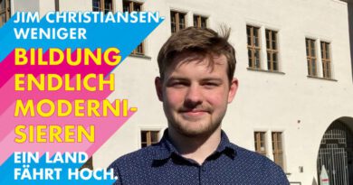 Die Jugend übernimmt. (LTW21 Wahlkreis 3) Jim Christiansen-Weniger
