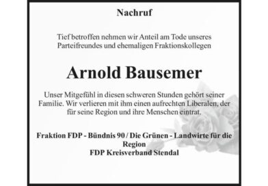 Nachruf Arnold Bausemer